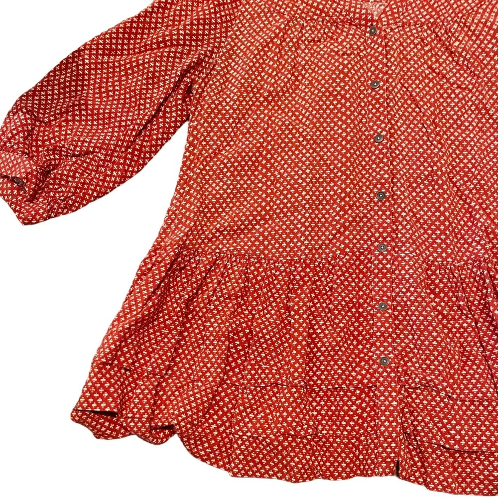 Anthropologie - Holding Horses Tunic Blouse with bubble sleeves - Picture 6 of 7